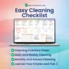Cleaning Checklist Template for Google Sheets