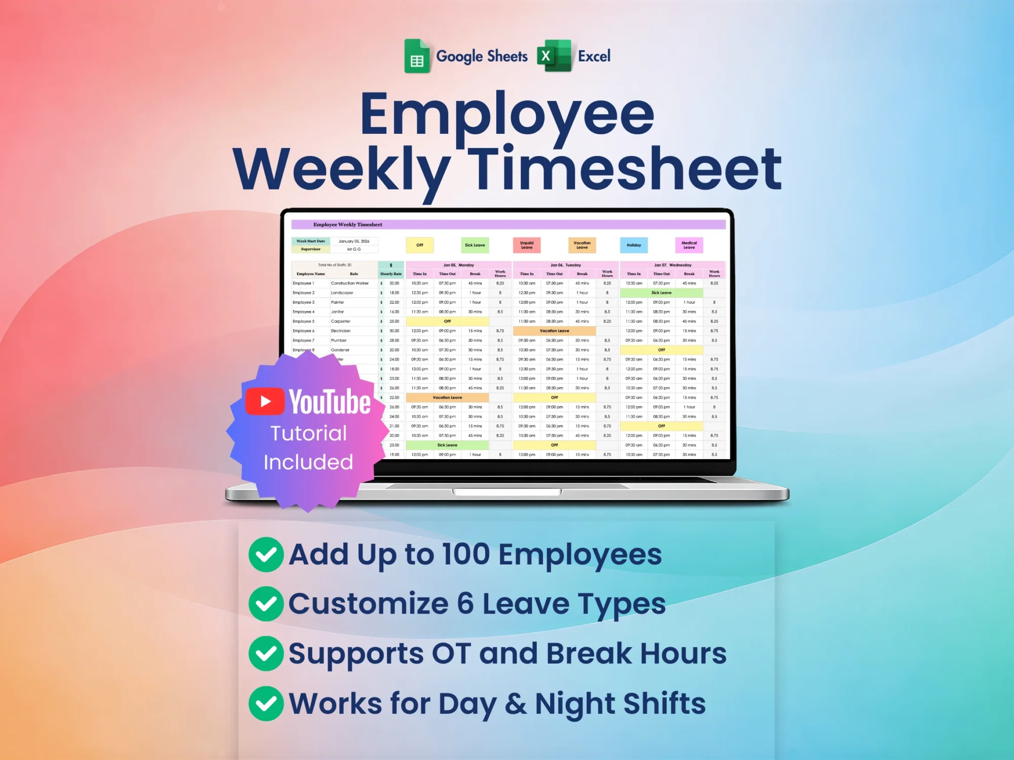 Employee Weekly Timesheet