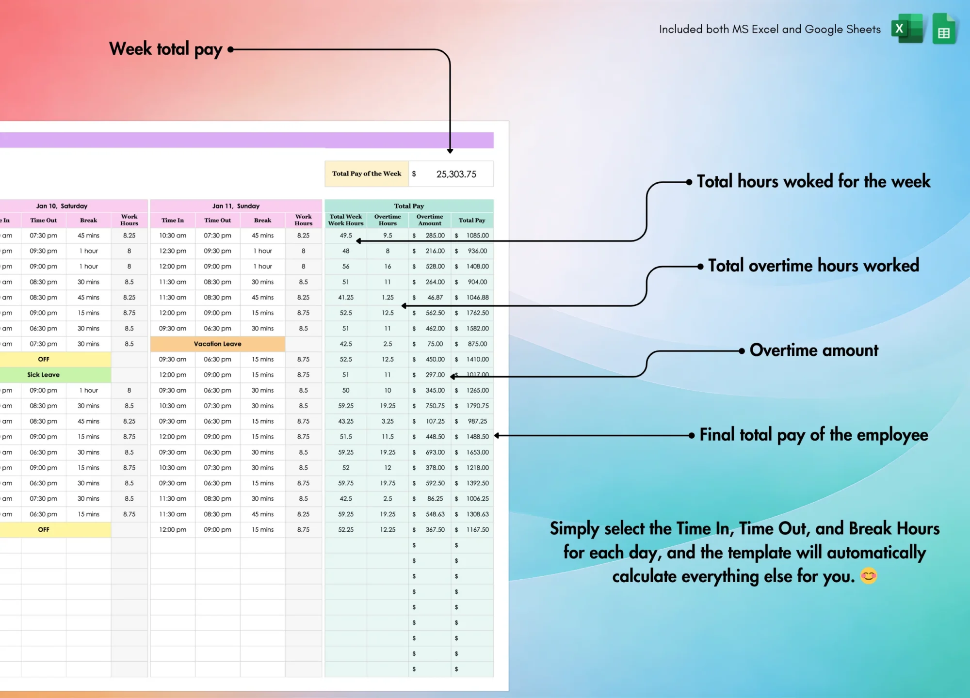 Employee Weekly Timesheet