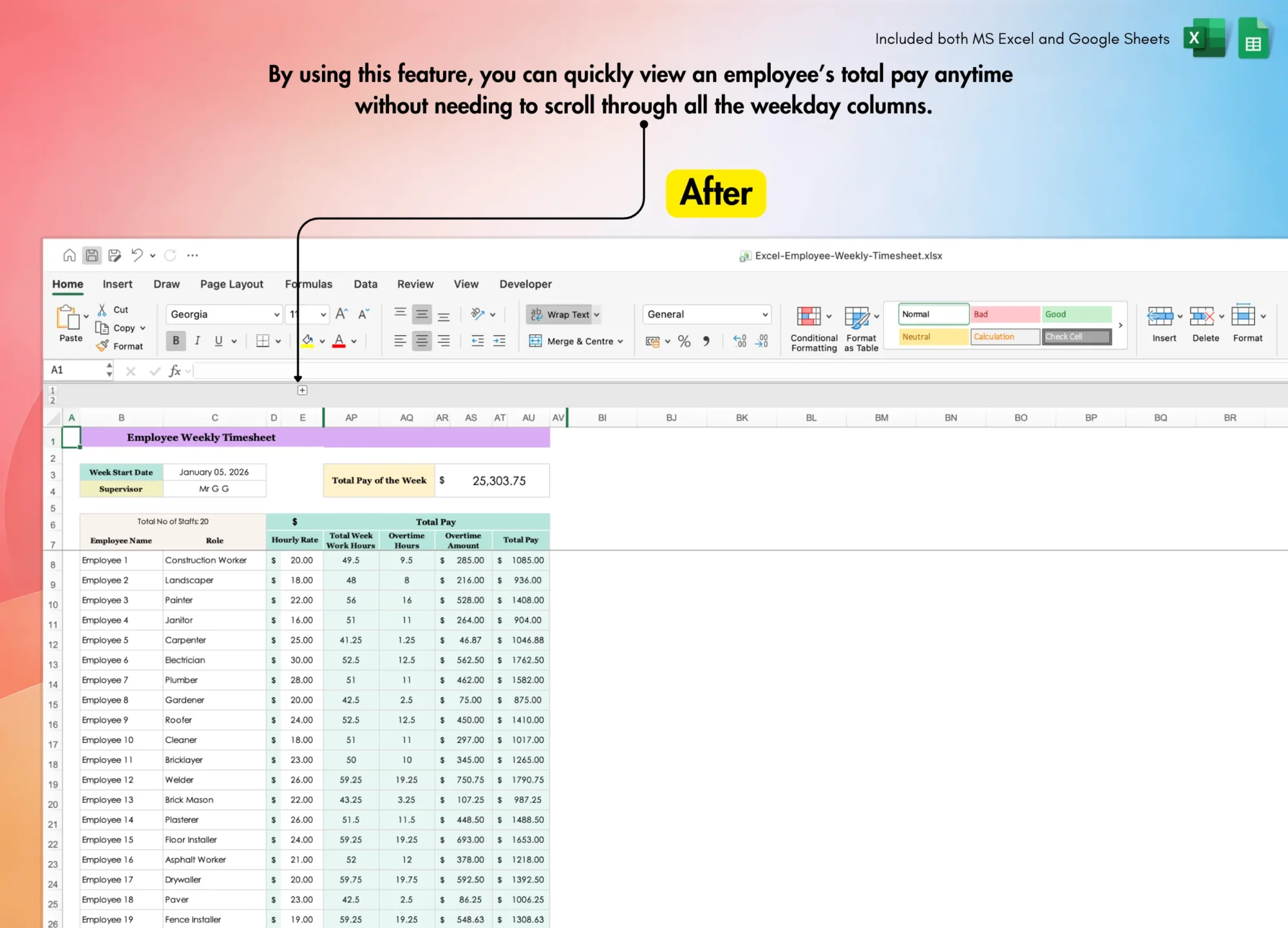 Employee Weekly Timesheet