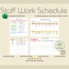 Employee Work Schedule for MS Excel