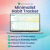Habit Tracker for Google Sheets | Theme 2