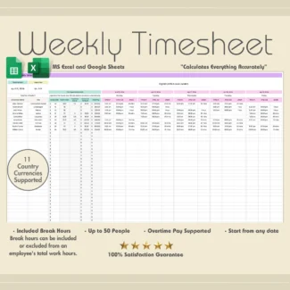 weekly timesheet