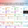 Weekly Workout Planner for Google Sheets