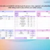 Weekly Workout Planner for Google Sheets