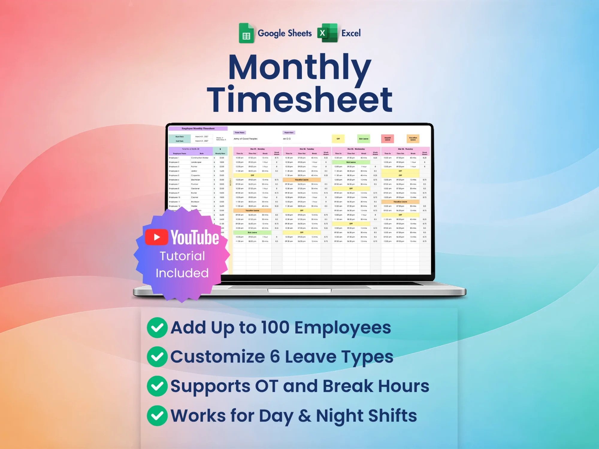 employee-monthly-timesheet-template-excel-google-sheets-dashboard