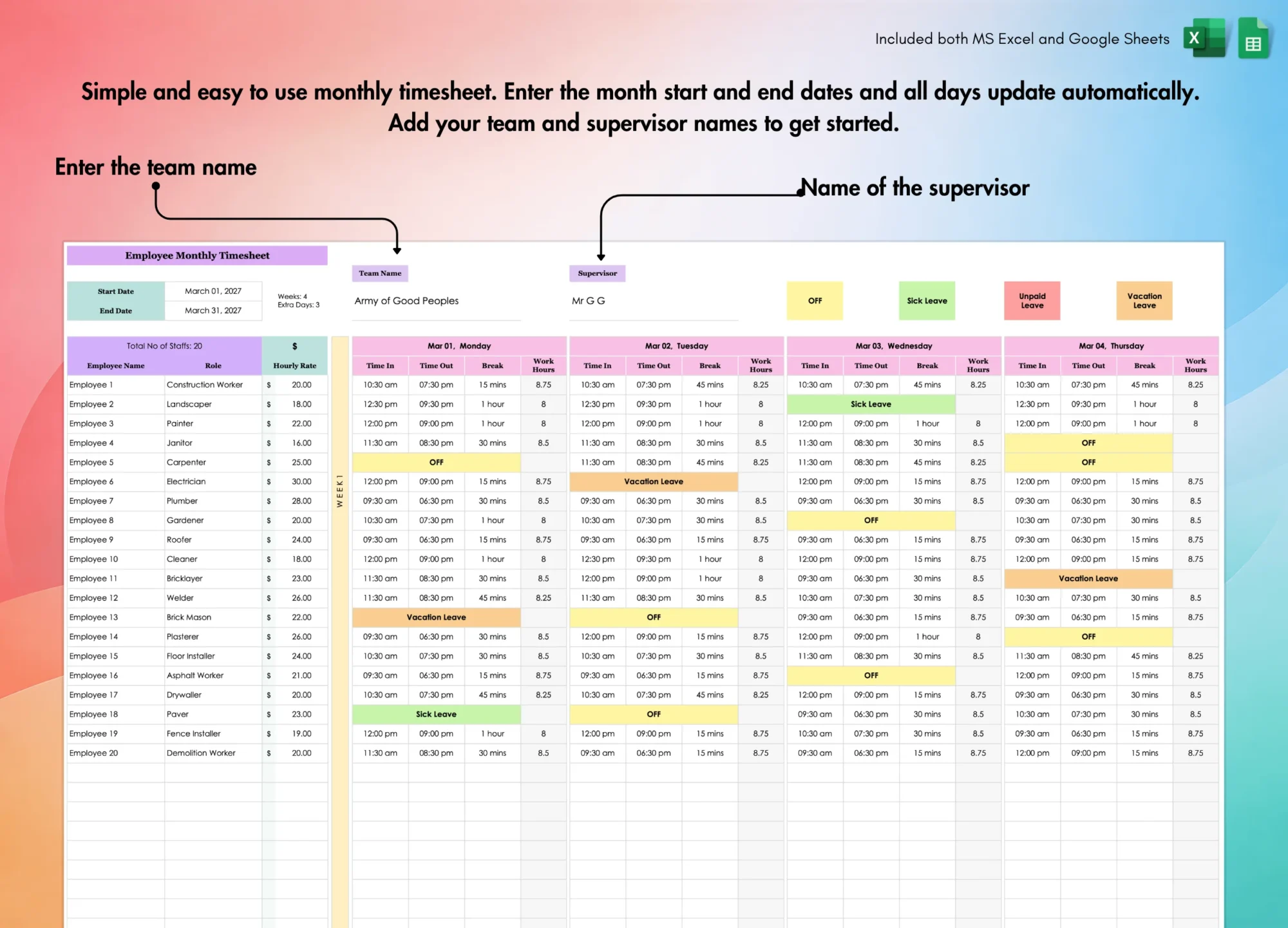 employee-monthly-timesheet-template-excel-google-sheets-dashboard